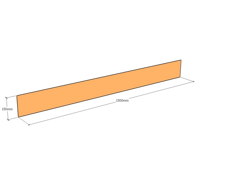 Corten Edge 1500 x 150 x 6mm