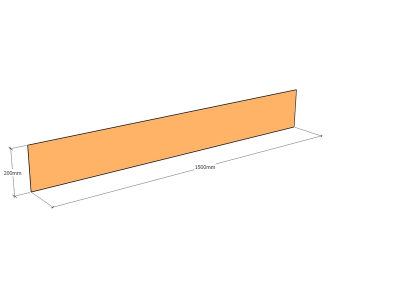 Corten Edge 1500 x 200 x 6mm