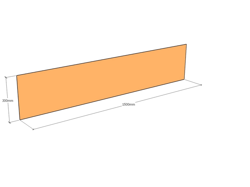 Corten Edge 1500 x 300 x 3mm
