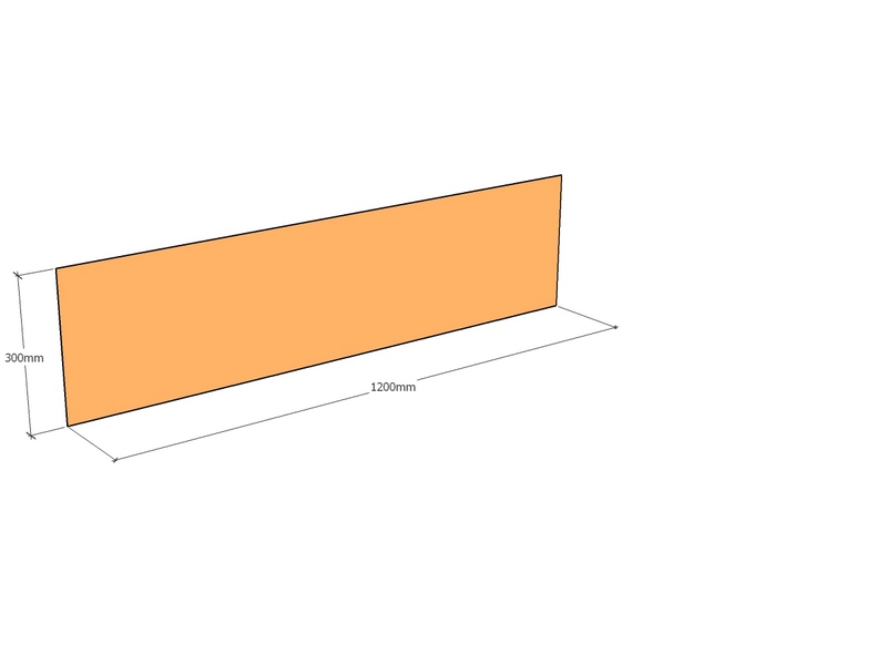 Corten Edge 1200 x 300 x 3mm