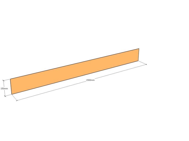 [CorRisFF-1500-150-3] Corten Riser FF 1500 x 150 x 3mm