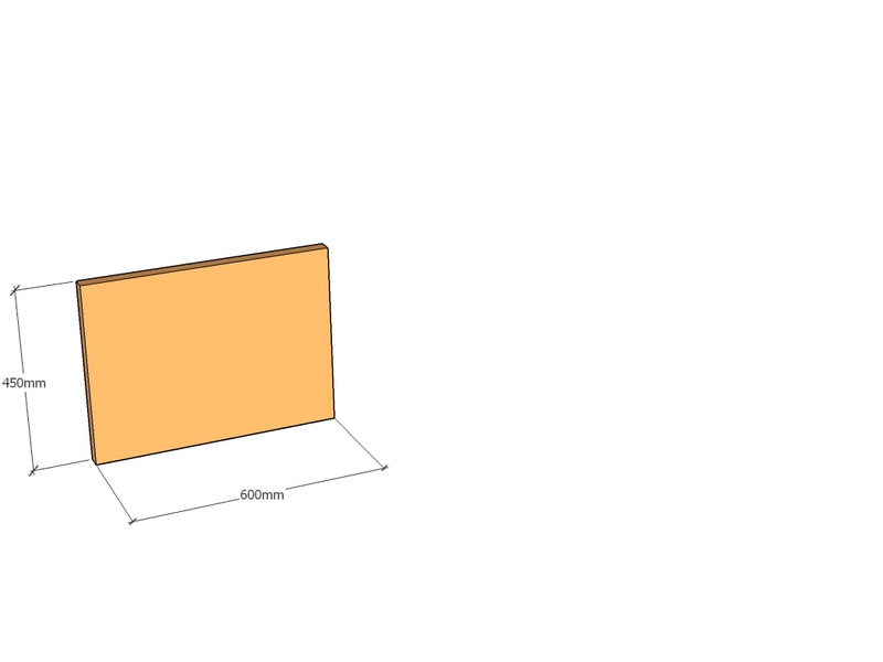 Corten Panel 600 x 450 x 2mm Std