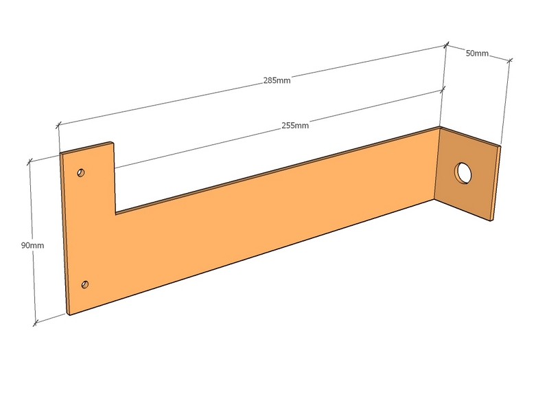 Corten Backless Brace 300mm