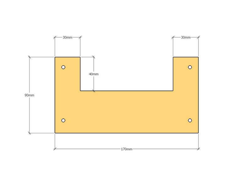 Corten Cross Brace 200mm