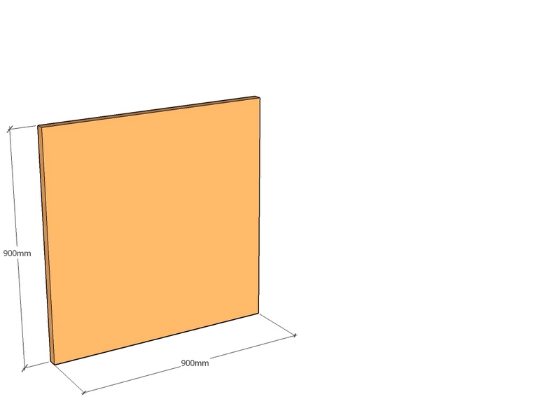 Corten Panel 900 x 900 x 3mm Top