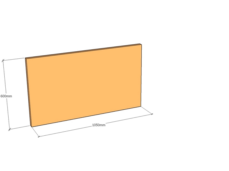 Corten Panel 1050 x 600 x 3mm Std