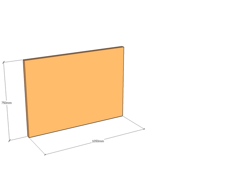 Corten Panel 1050 x 750 x 3mm Std