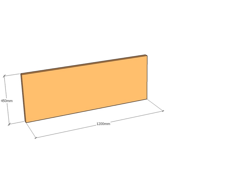 Corten Panel 1200 x 450 x 2mm Std