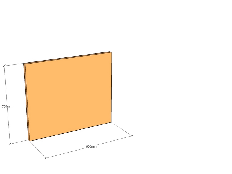 Corten Panel 900 x 750 x 3mm Std