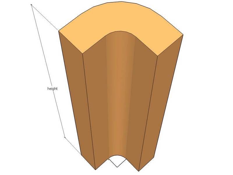 [CorCnrJoiR-50-90Int372] 90deg 50mm round corner joiner int-375