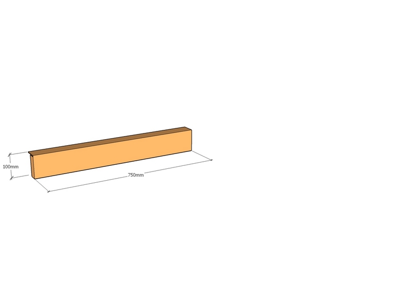 Corten Edge FT60 750 x 100 x 3mm