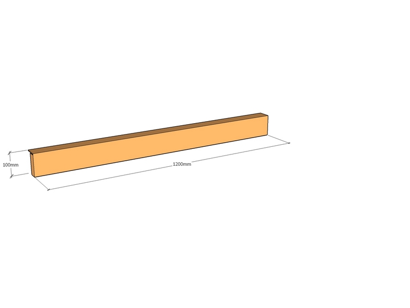 Corten Edge FT60 1200 x 100 x 3mm