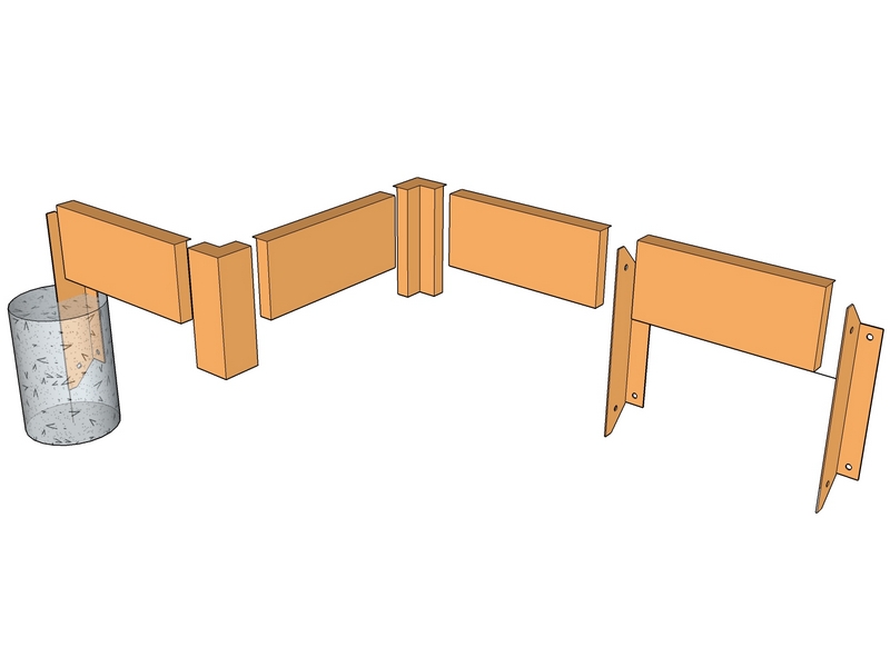 Corten Edge FT60 1350 x 150 x 3mm