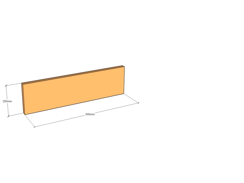 [CorEdgFT35-900-250-2] Corten Edge FT35 900 x 250 x 2mm