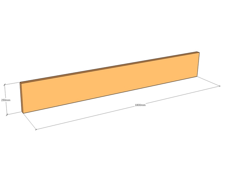 [CorEdgFT35-1800-250-2] Corten Edge FT35 1800 x 250 x 2mm