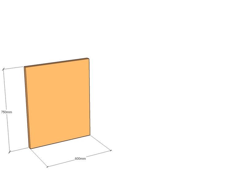 Corten Panel 600 x 750 x 2mm Top