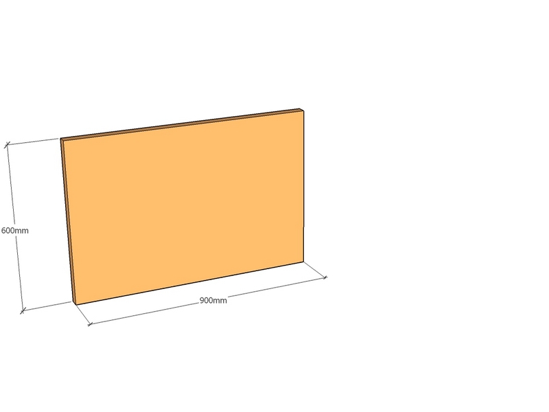 Corten Panel 900 x 600 x 2mm Top