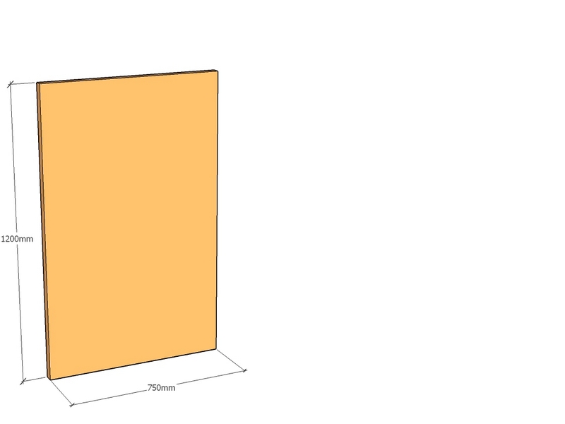 Corten Panel 750 x 1200 x 3mm Top