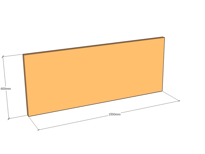 Corten Panel 1500 x 600 x 3mm Top