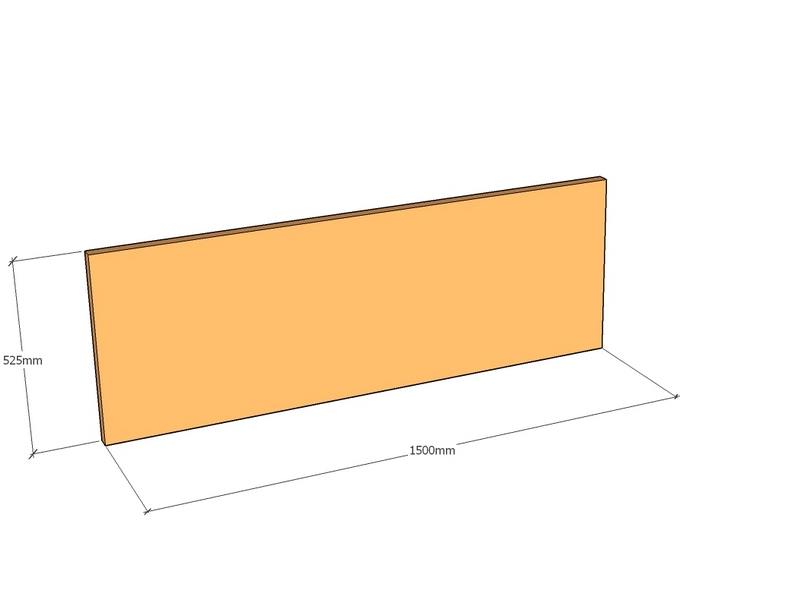 Corten Panel 1500 x 525 x 3mm Top