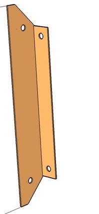 Corten Angle post FT 1797 x 53mm