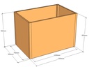 Rectangular planter 1300L x 850W x 900T