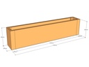 Rectangular planter 1330L x 200W x 300T