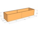 Rectangular planter 2650L x 700W x 525T