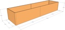 Rectangular planter 3400L x 850W x 600T