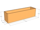 Rectangular planter 2200L x 550W x 600T