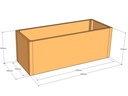 Rectangular planter 1450L x 550W x 525T