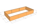 Rectangular planter 4300L x 1900W x 600T