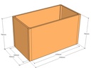 Rectangular planter 1300L x 700W x 750T