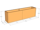 Rectangular planter 2050L x 400W x 600T