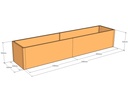 Rectangular planter 2950L x 625W x 525T