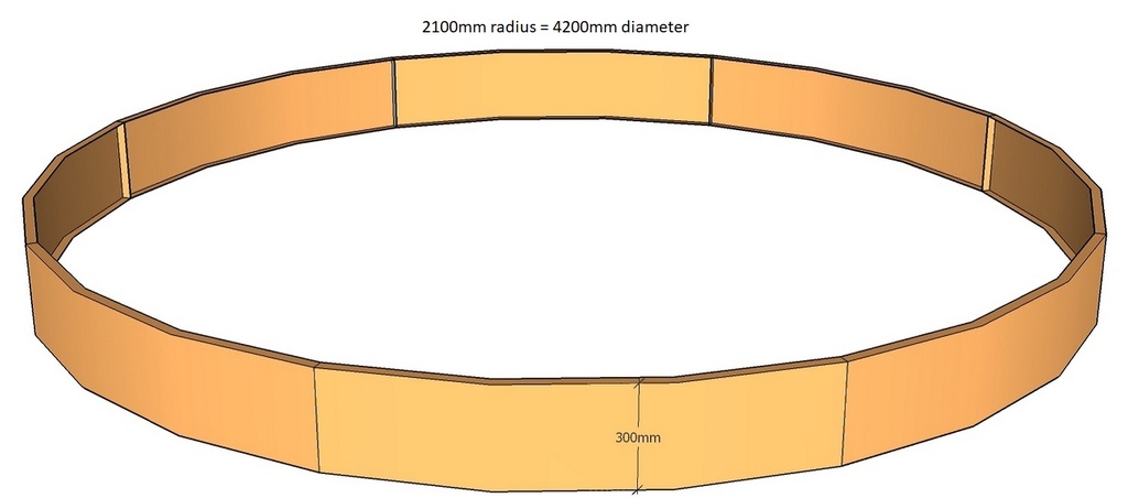 Round planter 2100rad x 300T-2