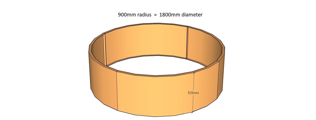 Round planter 900rad x 525T-3