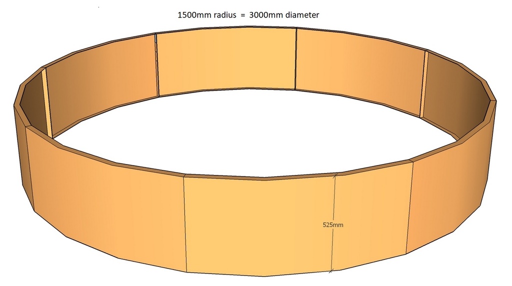 Round planter 1500rad x 525T-3