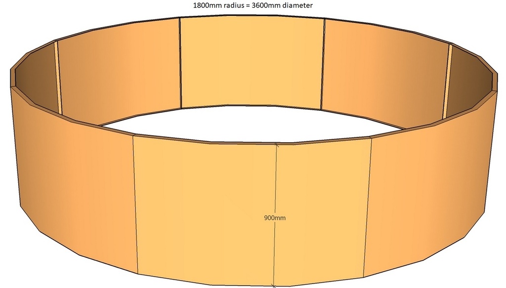 Round planter 1800rad x 900T-3