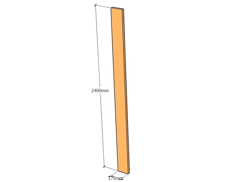 Fence C sect 2400 x 175 x 30 x 3
