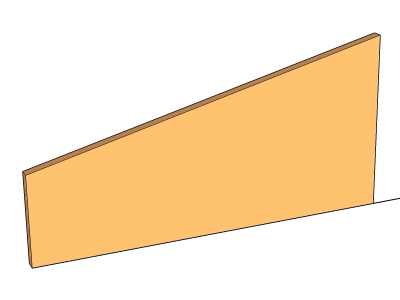 [CorTra900-150-300-R-2] Transition Right 900 x 150-300 x 2mm