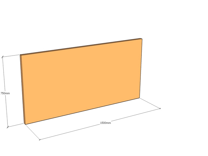 Corten Panel 1500 x 750 x 3mm Top