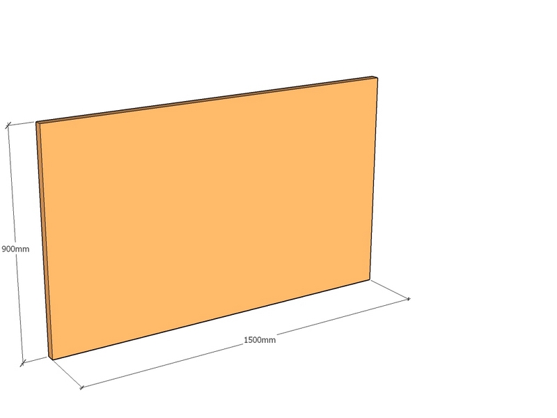 Corten Panel 1500 x 900 x 3mm Top