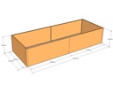 Rectangular planter 3100L x 1150W x 600T