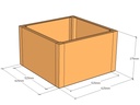 Rectangular planter 625L x 625W x 375T