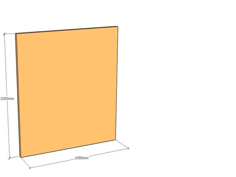 Corten Panel 1050 x 1200 x 3mm Top