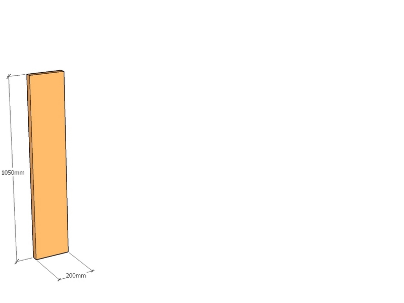 [CorPan200-1050-2-T] Corten Panel 200 x 1050 x 2mm Top