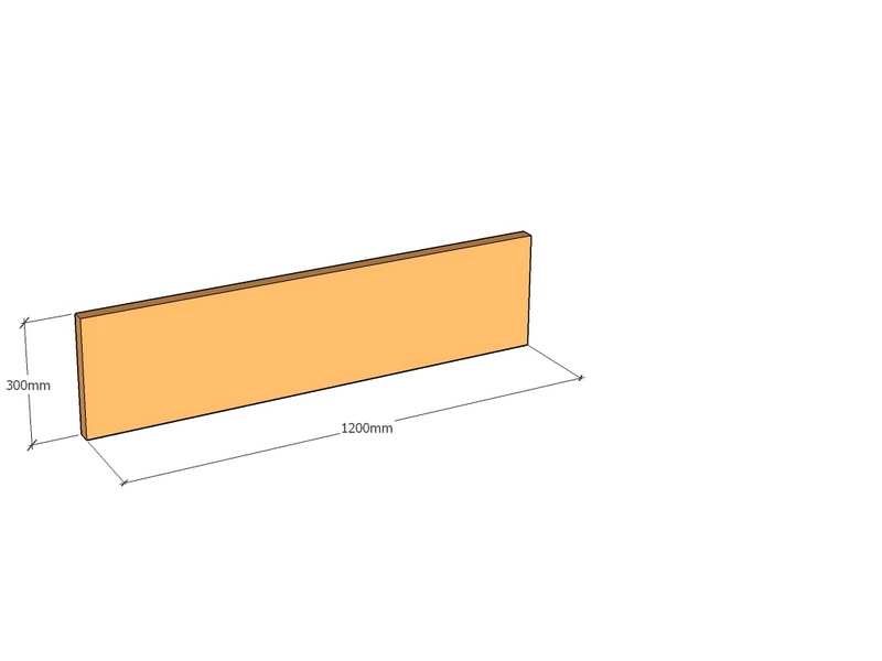 [CorPan1200-300-2-T] Corten Panel 1200 x 300 x 2mm Top