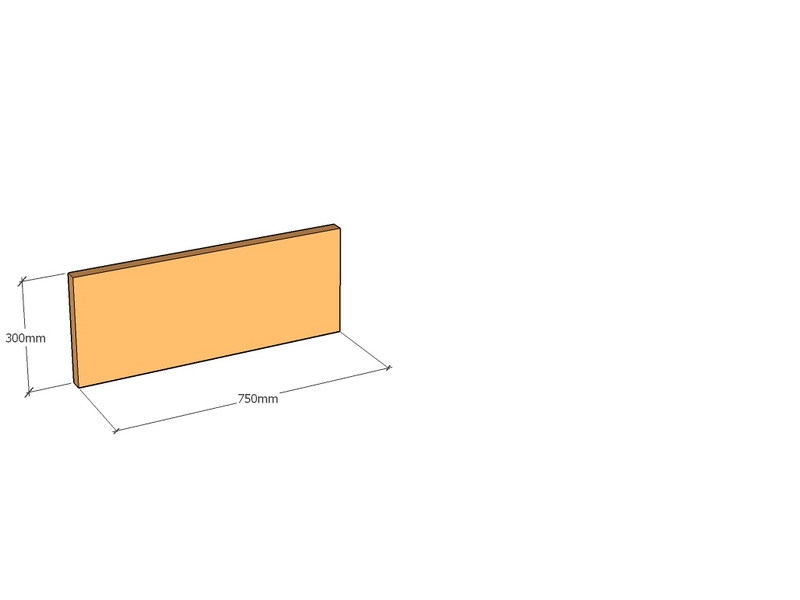 [CorPan750-300-2-T] Corten Panel 750 x 300 x 2mm Top