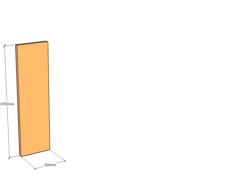 Corten Panel 300 x 1050 x 2mm Top